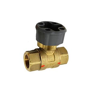 Válvula de esfera de controle rosqueada de latão de 1/2 ″ 2 vias para atuador MVN (1,3 CV)