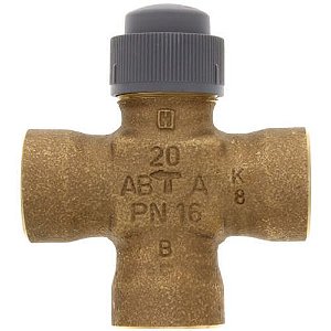 Válvula globo de cartucho de três vias NPT de 3/4 ″ (2,9 Cv)