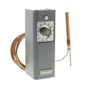 Controlador de temperatura de refrigeração de bulbo remoto com temperatura de ajuste de -30 F a 90 F e capilar de 20 pés