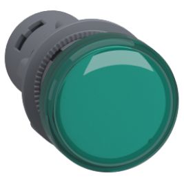 XA2EVB3LC - Sinalizador Ø22mm plástico, LED, verde, 24VCA/CC