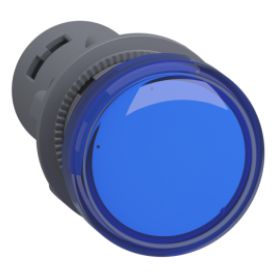 XA2EVM6LC - Sinalizador Ø22mm plástico, LED, azul, 220VCA