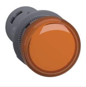XA2EVF5LC - Sinalizador Ø22mm plástico, LED, âmbar, 110VCA/CC