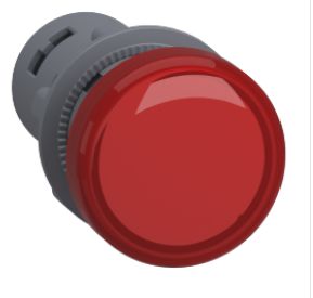 XA2EVJ4LC - Sinalizador monobloco plástico Ø22mm, LED, vermelho, 12VCA/CC