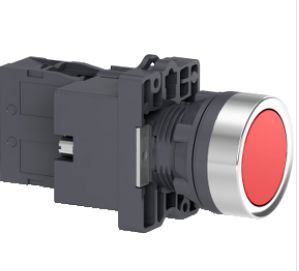 XA2EW34B2 - Botão luminoso Ø22mm plástico, retorno por mola, vermelho, NF, 24VCA/CC