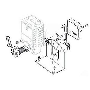 Kit de atualização do economizador com montagem de pé para atuadores de acoplamento direto com retorno por mola de 27/44 lb-in - série S03 / S05