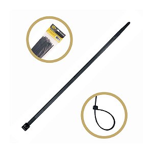 ABRAÇADEIRA NYLON 100MMX2,5 PRETA RINO EN