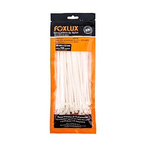 ABRAÇADEIRA NYLON 200MMX3,5 BRANCA FOXLUX C100