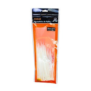 ABRAÇADEIRA NYLON 200MMX4,8 BRANCA FOXLUX C100