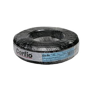 CABO FLEXÍVEL 10,0MM PRETO CORFIO C100