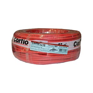 CABO FLEXÍVEL 1KV 10,0MM VERMELHO CORFIO C100