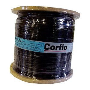 CABO FLEXÍVEL BOBINA 2,5MM PRETO CORFIO C900