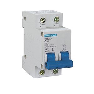 DISJUNTOR BIPOLAR 50A BRANCO DIN TRAMONTINA C6