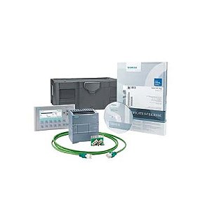 Kit básico para iniciantes Siemens S7-1200+KP300 Composto por: CPU 1212C AC/DC/relay - 6AV6651-7HA02-3AA4