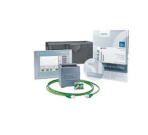 Kit básico para iniciantes Siemens S7-1200+KTP700 Composto por: CPU 1212C AC/DC/relay - 6AV6651-7DA02-3AA4