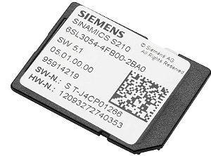 Siemens SINAMICS S210 SD-Card 512 MB INCLUDING CERTIFICATE (CERTIFICATE OF LIC - 6SL3054-4FB10-2BA0