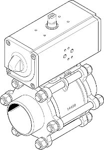 1810740 Festo - VZBA-4"-WW-63-T-22-F10-V4V4T-PP240-R-90-C