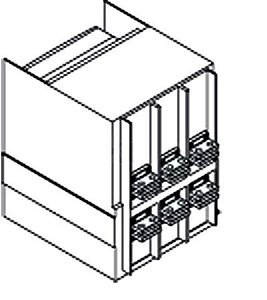 1SDA073950R1 ABB - Kit HR/VR E1.2-XT7-XT7M W FP 4pcs