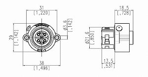 C016 20G003 100 12 Amphenol