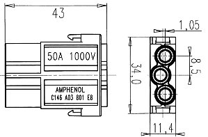 C146 A03 801 E8 Amphenol