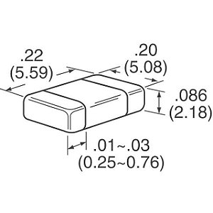 VJ2220A332JXGAT Vishay