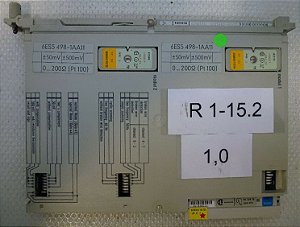 SIEMENS 6ES5498-1AA11 Submódulo de entrada analógica
