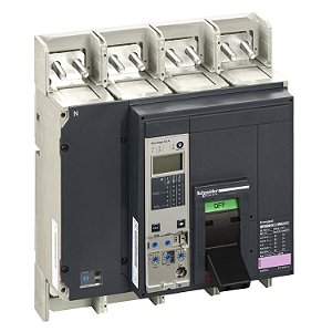 33415 - Estrutura básica do disjuntor, ComPact NS 1600H, 70 kA a 415 VAC, 1600 A, extraível, operado eletricamente, sem unidade de disparo, 4 P