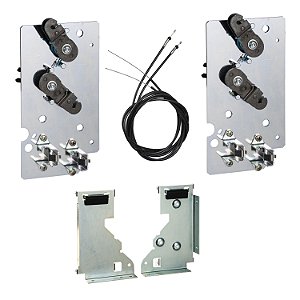 33915 - Intertravamento mecânico com cabos, ComPact N630b a NS1600, troca de fonte para 1 dispositivo fixo e 1 extraível