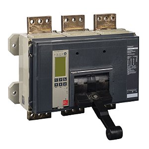 34013 - Estrutura básica do disjuntor, ComPact NS2500H, 70 kA a 415 VAC, 2500 A, fixo, operado manualmente, sem unidade de desarme, 3 P