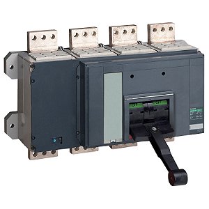 34021 - Estrutura básica do disjuntor, ComPact NS 3200N, 50 kA a 415 VAC, 3200 A, fixo, operado manualmente, sem relé, 4 P