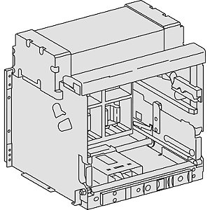 48407  - Chassi para prolongamento NW3200 - H1, H10, H2, H3, HA, HA10, HF - 4 pólos - 3200 A