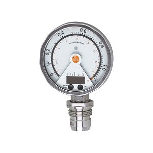PG2897- Sensor de pressão de alinhamento frontal com exibição analógica