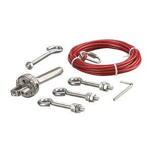 ZB0055- Kit de tensionador para cabo para chave de PARADA DE EMERGÊNCIA com corda