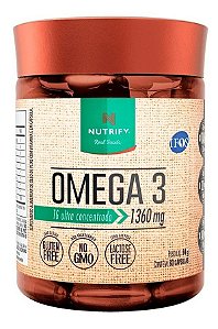 Omega 3 Fish Oil 60 Caps 1360mg - Nutrify Óleo De Peixe