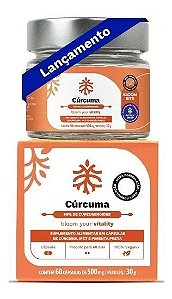 Cúrcuma Açafrão Da Terra 60 Cp C/ Pimenta Preta - Ocean Drop