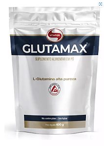Suplemento em pó Glutamax Vitafor Pouch L-glutamina Alta Pureza Refil 600g Sabor Neutro
