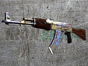 AK-47 | Aquecimento de Aço WW BlueGEM T2