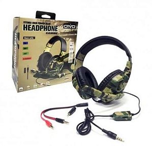 Fone de Ouvido Headset Gamer Camuflado 5 em 1 IV-X1012 - Oivo