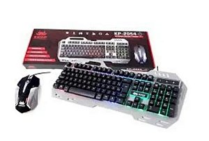 Kit Teclado Gamer + Mouse com fio KP-2054 - Knup