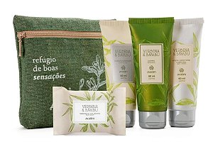 Kit Amenidades Verbena & Bambu Avatim - 4 Itens E Necessaire
