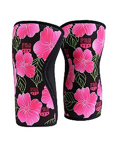 Joelheira Crossfit 7mm  Rosa Floral