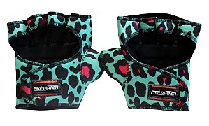 Luva com Polegar Onça Ciano