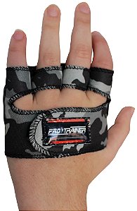 Luva Meia Palma Camuflado