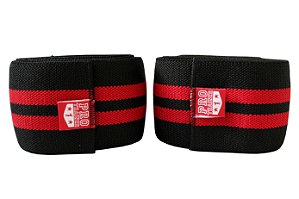 Faixa de Joelho Preto com Vermelho
