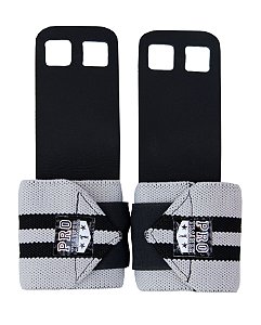 Grip com Munhequeira Cinza com Preto