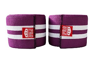 FAIXA DE JOELHO ROXO COM BRANCO