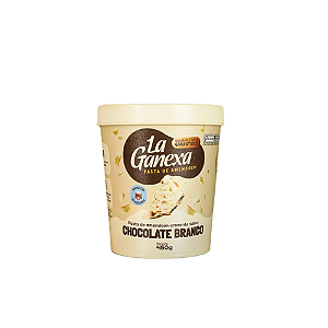Pasta de Amendoim Integral Sabor Chocolate Branco 450g | La Ganexa