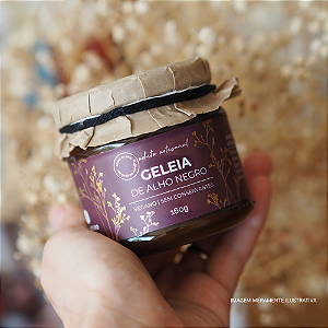 Geléia Artesanal de Alho Negro 160g | Alho Negro do Sítio