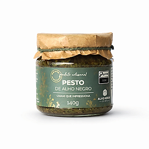 Pesto Artesanal de Alho Negro 140g | Alho Negro do Sítio