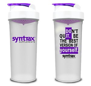 SYNTRAX BOTTLE SHAKER BRANCA - 600ML (VELIK)