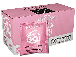 NEW GRAB N´GO Nectar Syntrax - Whey Isolado Importado Sabor Mousse de Morango - CAIXA COM 20 SACHES